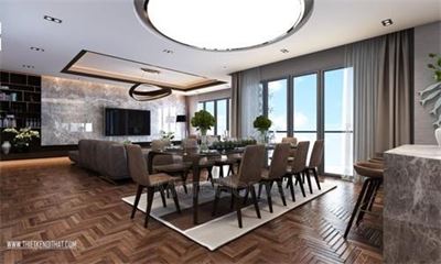 Thiết kế nội thất chung cư  Royal City đẹp