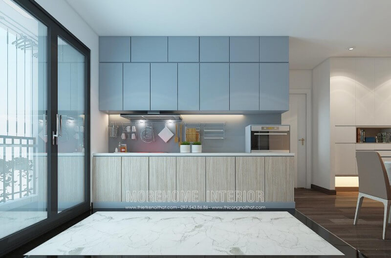 Bạn đang tìm kiếm một mẫu tủ bếp đẹp dành cho dành cho nhà phố của mình thì đừng nên bỏ qua mẫu tủ bếp hiện đại gỗ Acrylic này nhé! Tủ bếp gỗ công nghiệp và tủ bếp acrylic