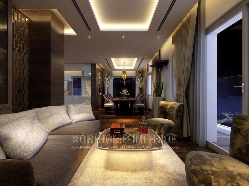 Bàn trà MH-TCD009 gỗ tự nhiên trang trí phòng khách chung cư, biệt thự độc đáo