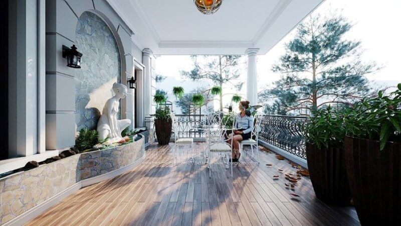 Thiết kế không gian thư giãn khu vực ngoài trời đẹp, sang trọng, phong thủy cho nhà phố, biệt thự.